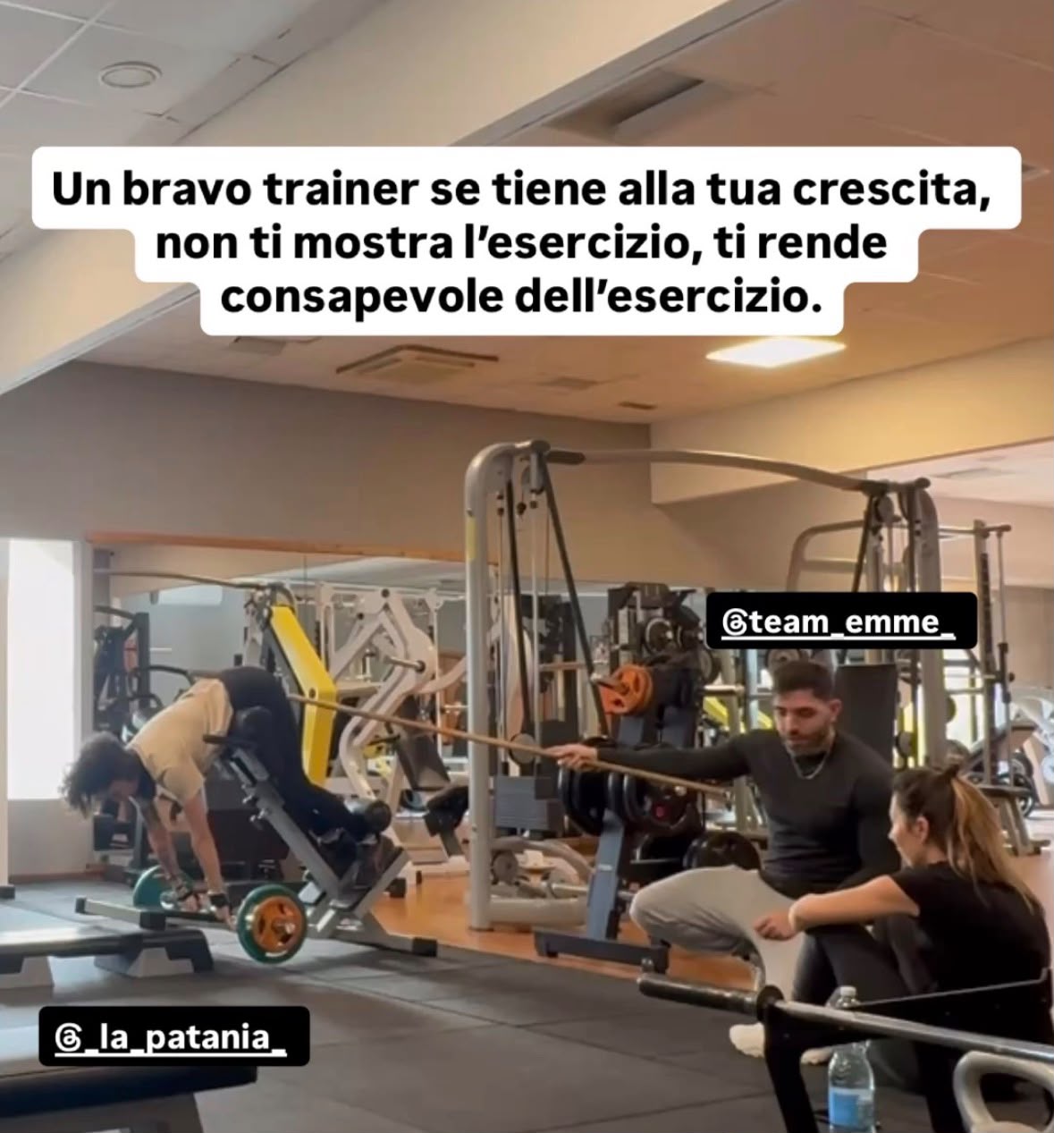 Rendere consapevoli dell'esercizio, non solo mostrarlo