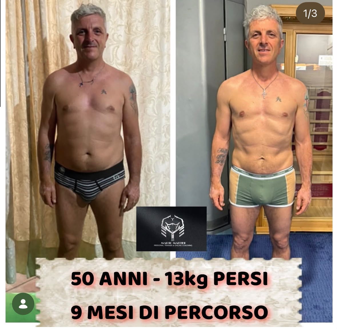 Trasformazione maschile a 50 anni: 13 kg persi in 9 mesi