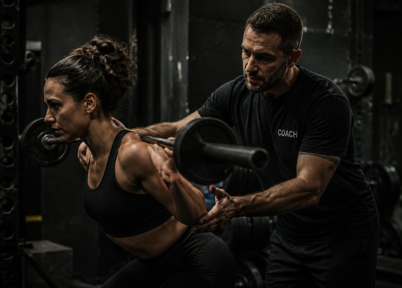 Coaching: correzione dell'esecuzione durante un esercizio